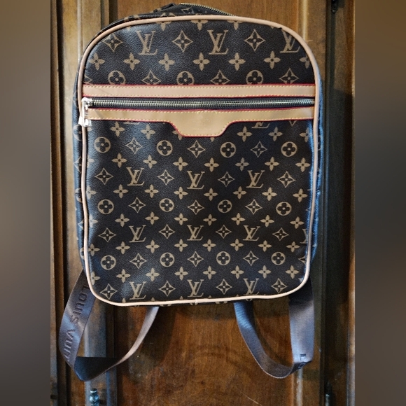 unknown Handbags - Women's Monogram Backpack Zipper Needs Repair